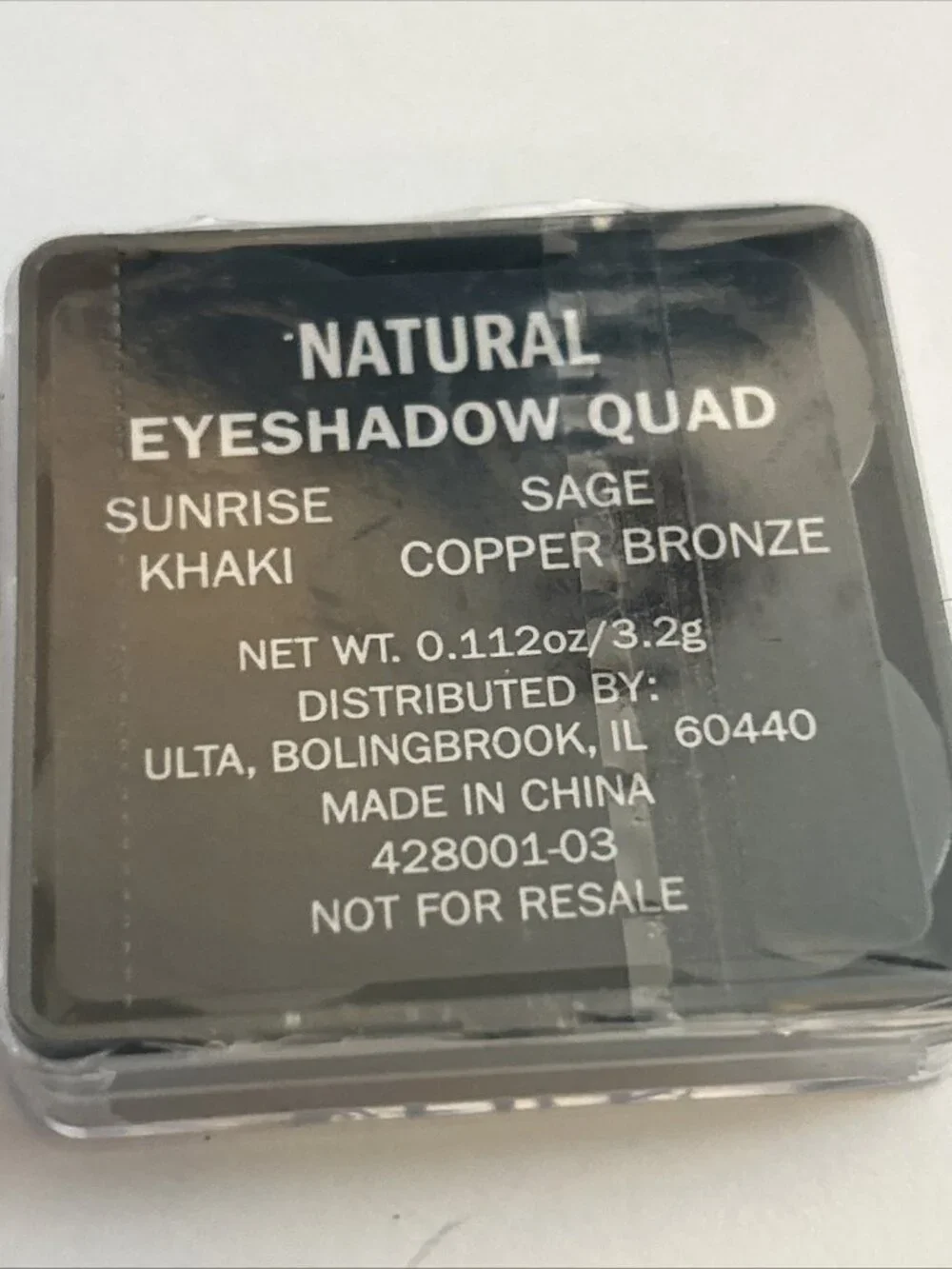 ULTA Natural Eyeshadow Quad SUNRISE SAGE KHAKI COPPER BRONZE .112 oz sealed